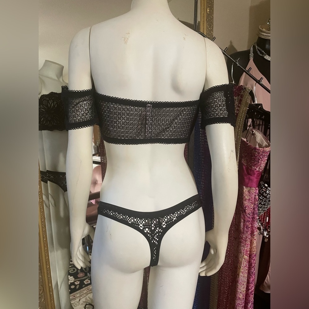 Victoria Secret Dream Angels Bralette Bra & Panty Sexy Off the Shoulders Bra 🆕 - Picture 11 of 12